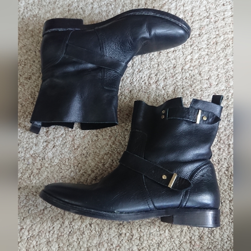 Joie Hoxton black leather ankle Moto Biker Boot size 9